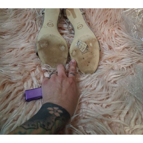 Michael Kors Glitter Heels - Silver and Gold - Picture 3 of 11